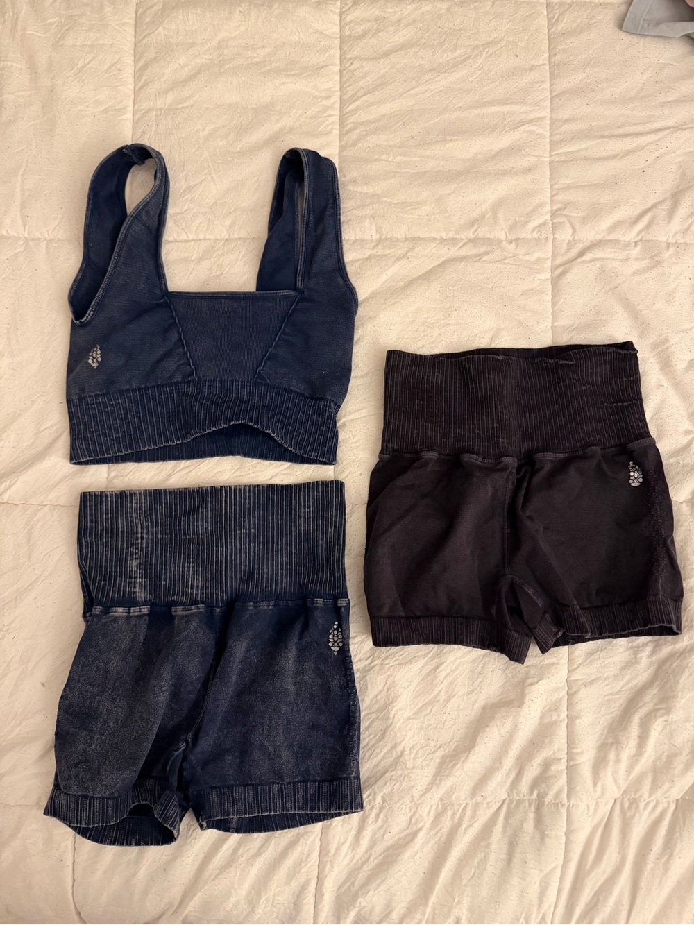 FP Movement Good Karma Running Shorts & Square-Neck Bra